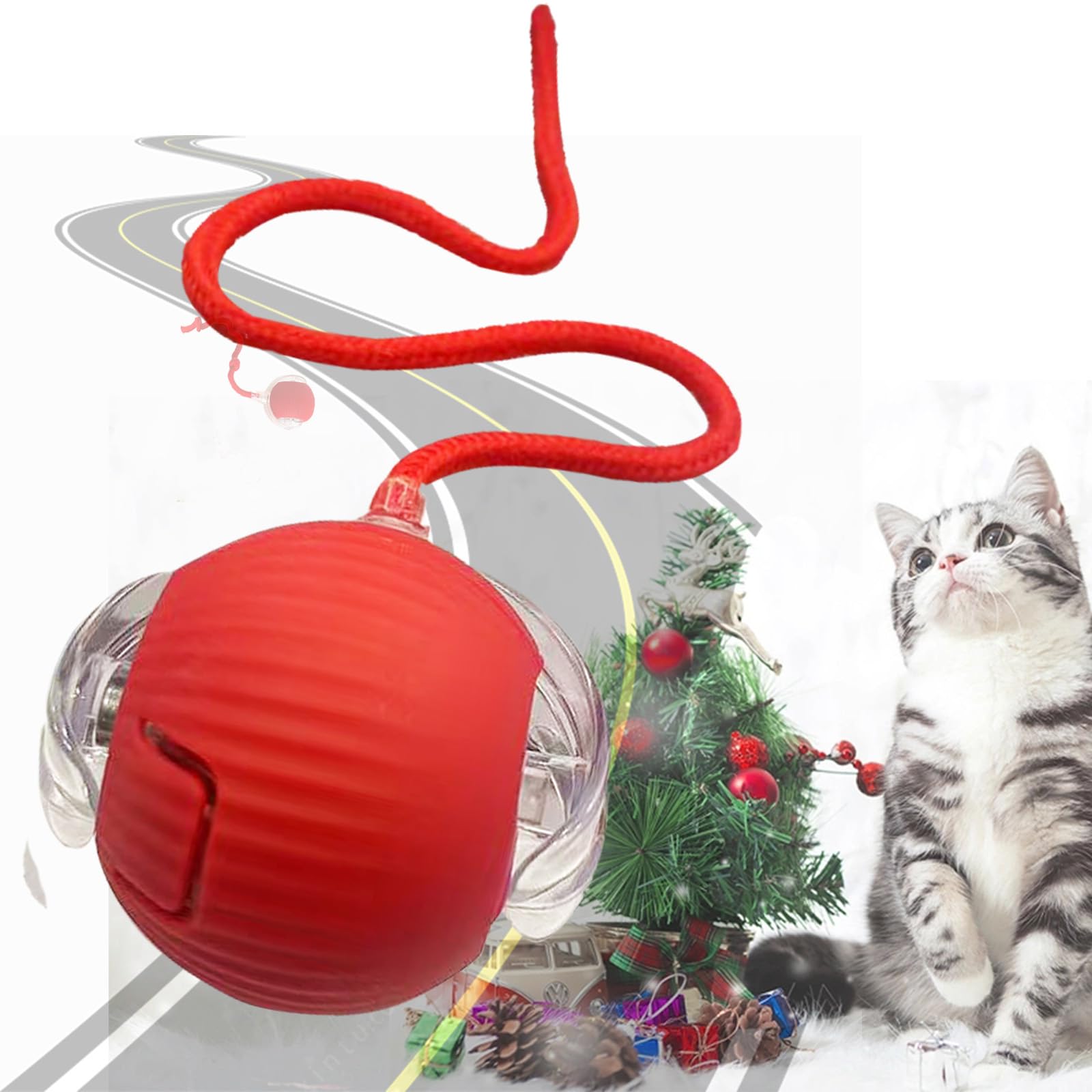 blueypet Upgrade Interactive Rolling Cats Toys Ball for Indoor