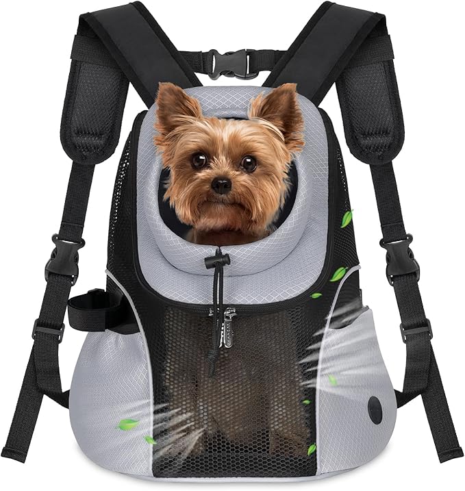 WOYYHO Pet Dog Carrier Backpack with Windows, Ventilated Small Dog Backpack