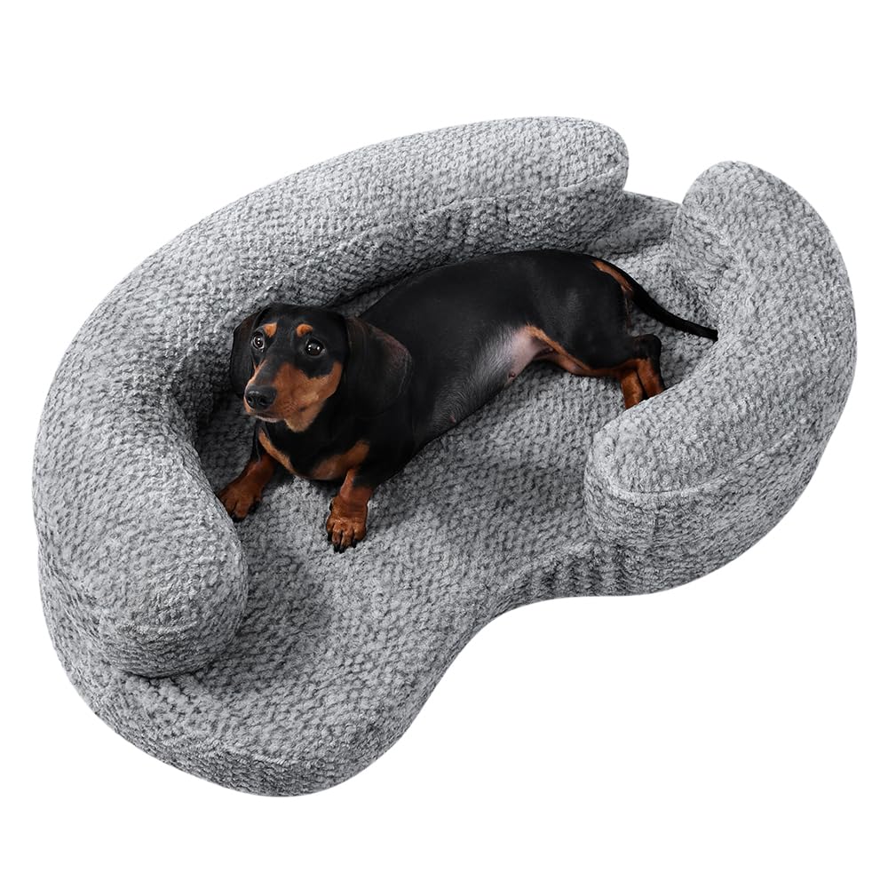 DogTender Circle Dog Bed for Small Dogs, Calming, Orthopedic Memory Foam