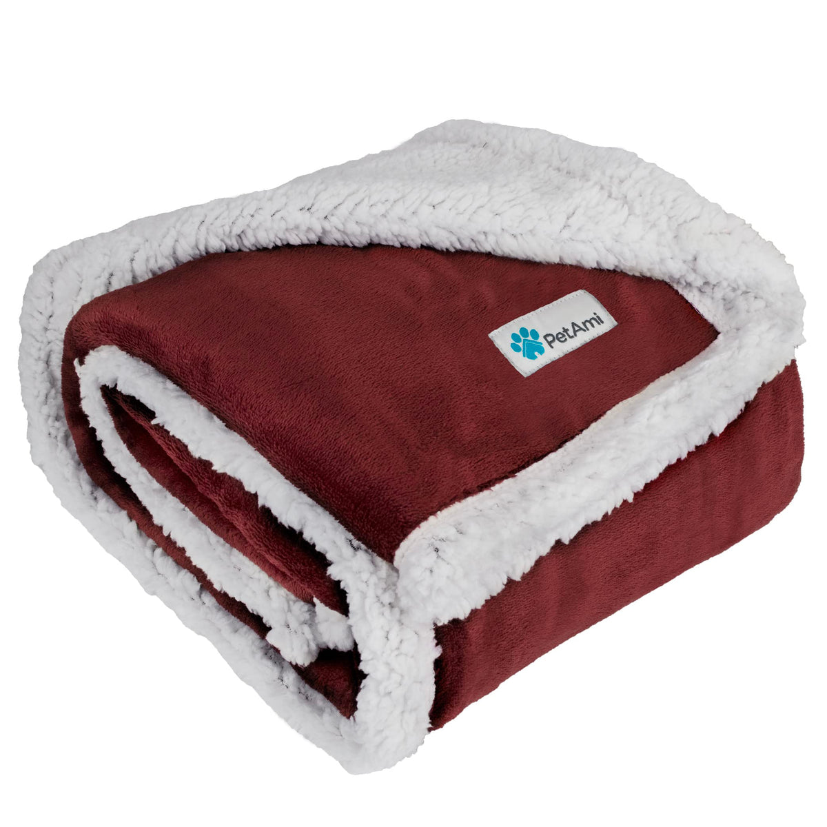 PetAmi Dog Blanket for Medium Small Pet Cat Puppy Kitten, 60x40 Solid Brown