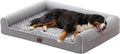 Warmrest Large Dog Beds Large Sized Dogs 45x35x7 Inch, Orthopedic XXL XL Dog Bed for Medium Size Dogs, Big Waterproof Couch Sofa with Removable Washable Cover for Pet, Light Grey