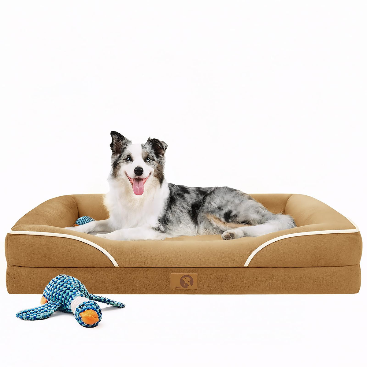 Homemate Dog Bed Extra Large Size Dog: 48"x35" Orthopedic Pet Bed with Toy