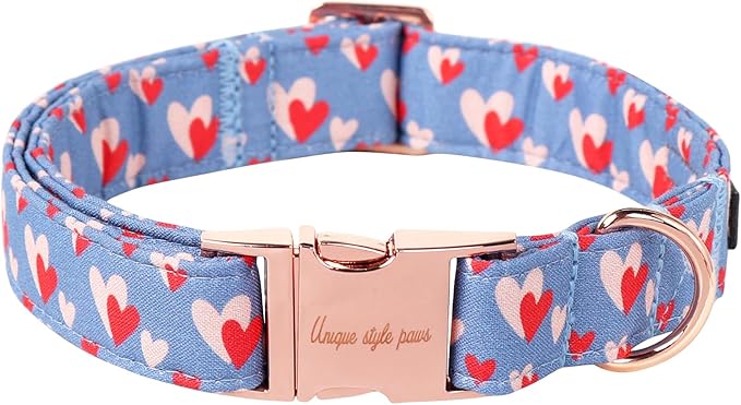 Unique style paws Dog Collar Metal Buckle Collar for Autumn Winter Christmas for Small Medium Large Boys Girls Dogs — L