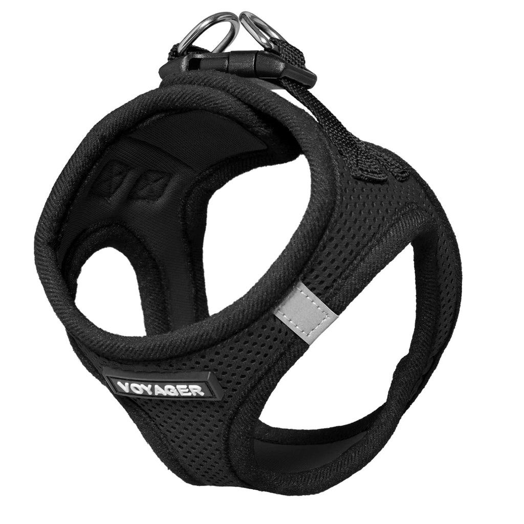 Voyager Step-in Air Dog Vest Harness - Black/Black Trim, X-Large