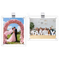 FinestHouse 2 Pack Magnetic Car Visor Photo Holder – Personalized Acrylic Clip for Family, Pets, Travel Pictures – Easy Snap-On Car Accessory for Sun Visor (2 Pack, 2.4''x3.5'')
