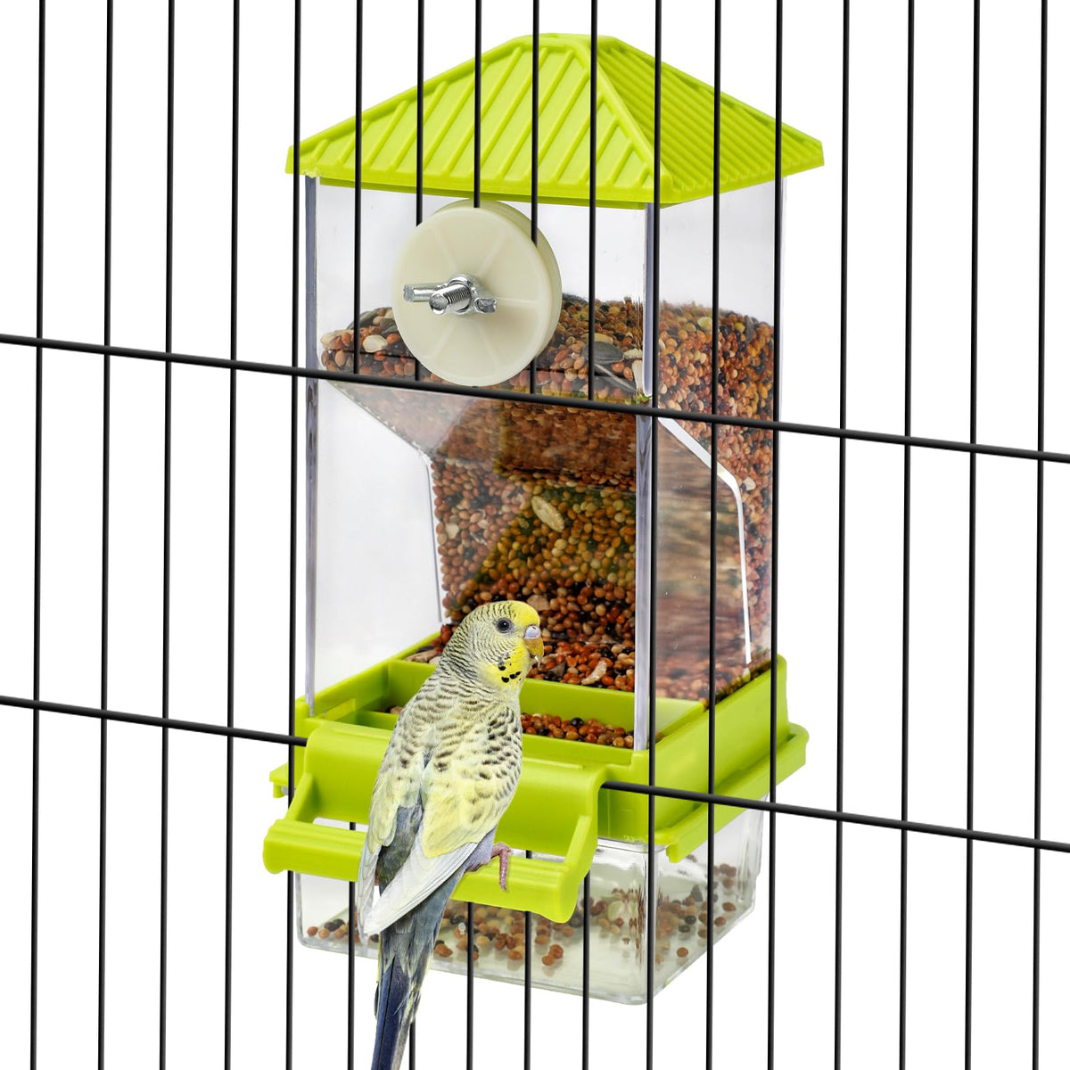 Rypet No-Mess Bird Feeder and Water Dispenser Set for Small Birds