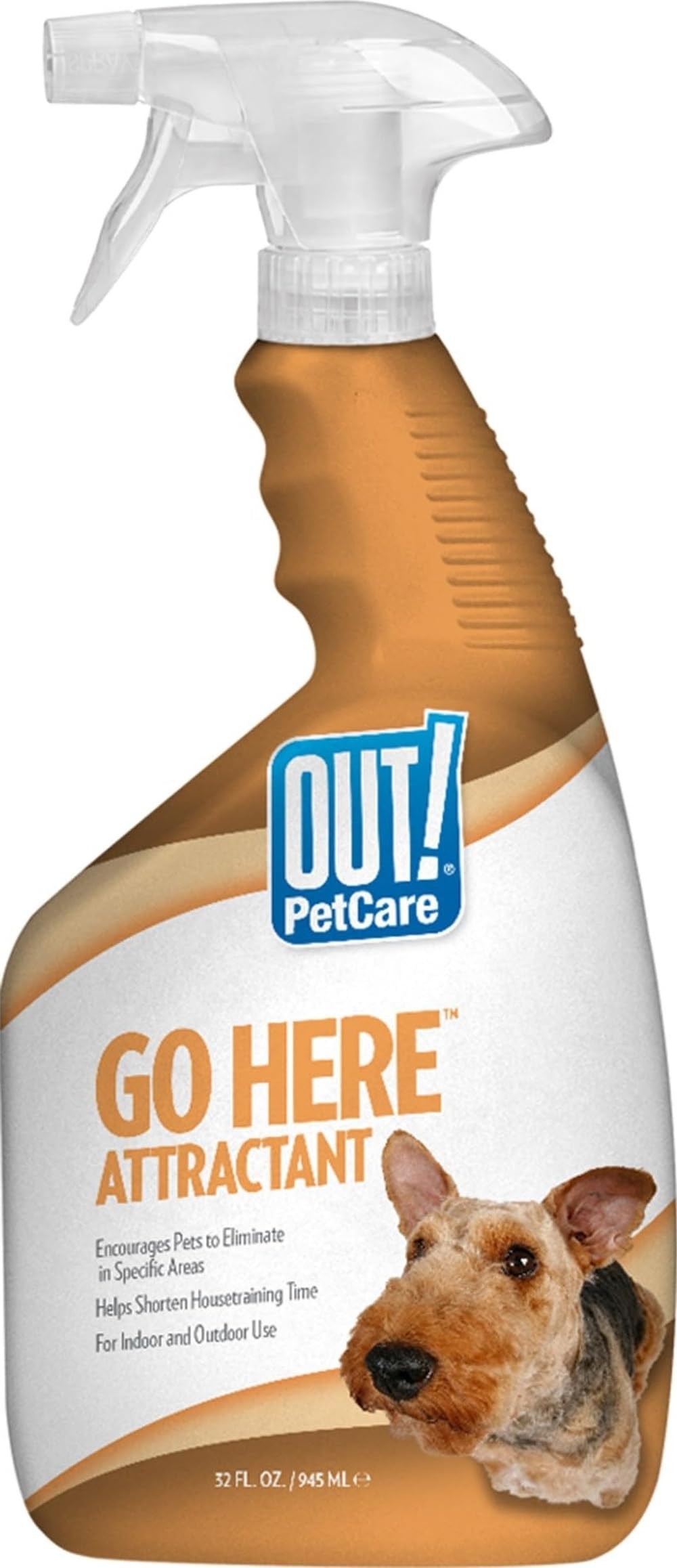 OUT! PetCare Pee Here Attractant, Potty Training Spray for Dogs, 32oz
