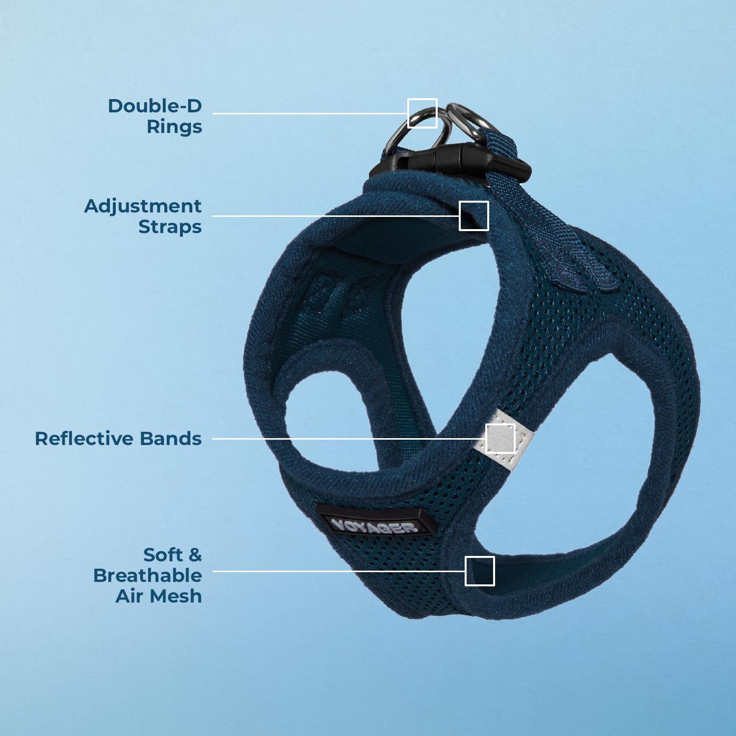Voyager Step-in Air Dog Vest Harness - Blue, X-Large