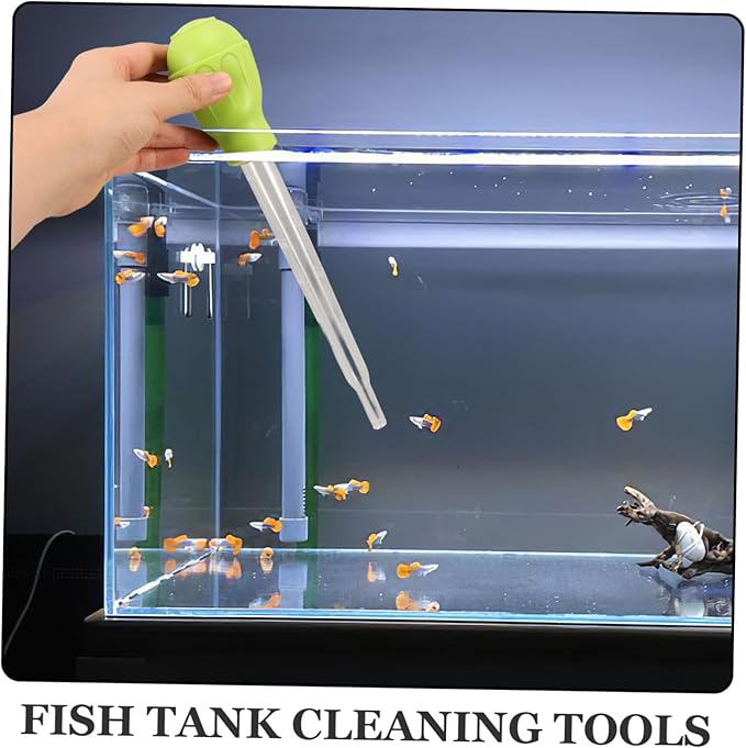 TOYANDONA 2pcs Manual Fish Tank Cleaner Waste Gravel Adsorber for Change and Coral Feeding Effortless Aquarium Maintenance Tool