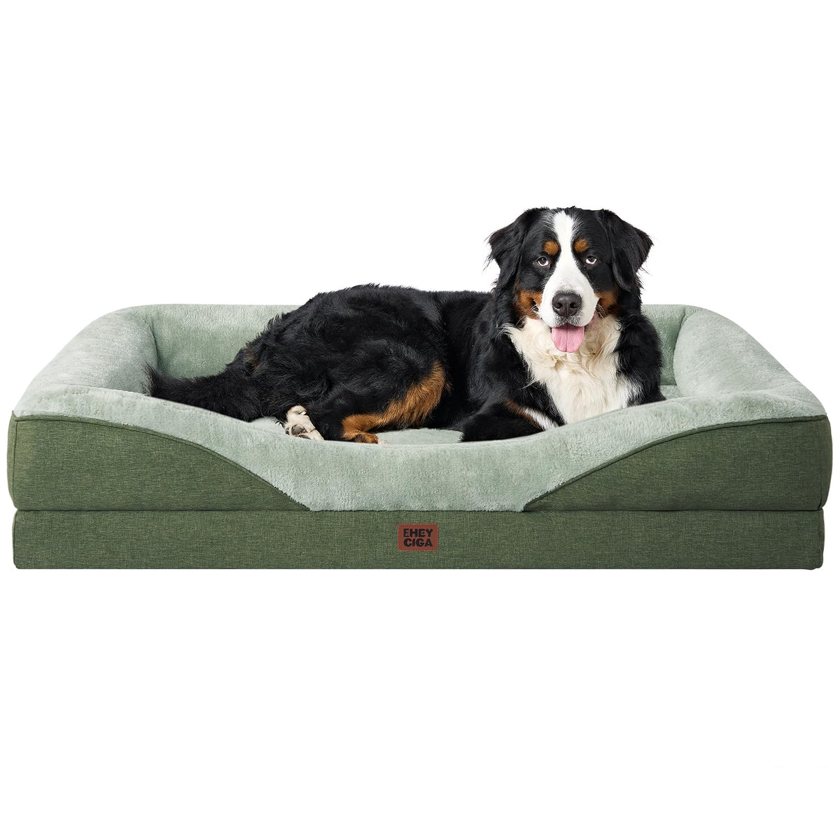 EHEYCIGA Orthopedic XL Dog Bed for Large Dog, Memory Foam Dog Couch, Beige