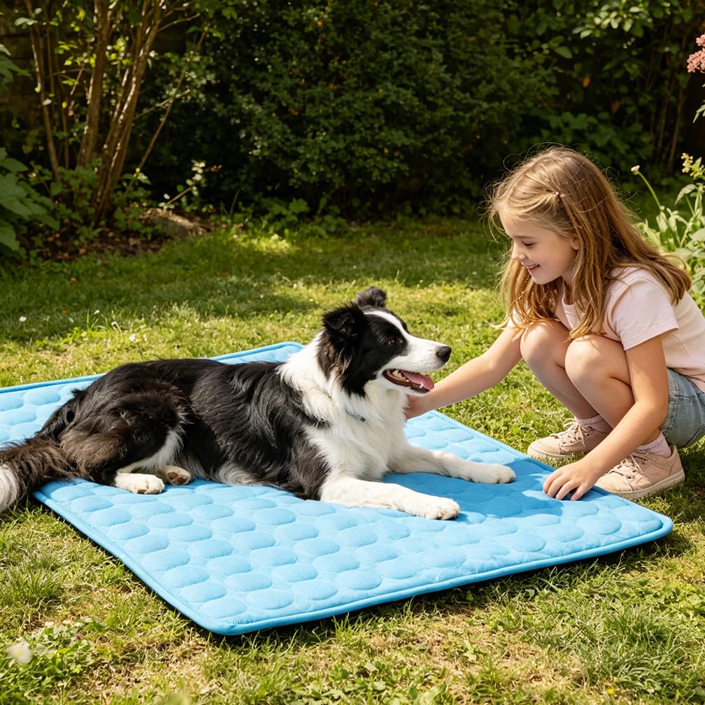 MeiLiMiYu 2026 Arc-Chill Upgraded Dog Cooling Mat Q-Max>0.4 Pet Cooling Pad