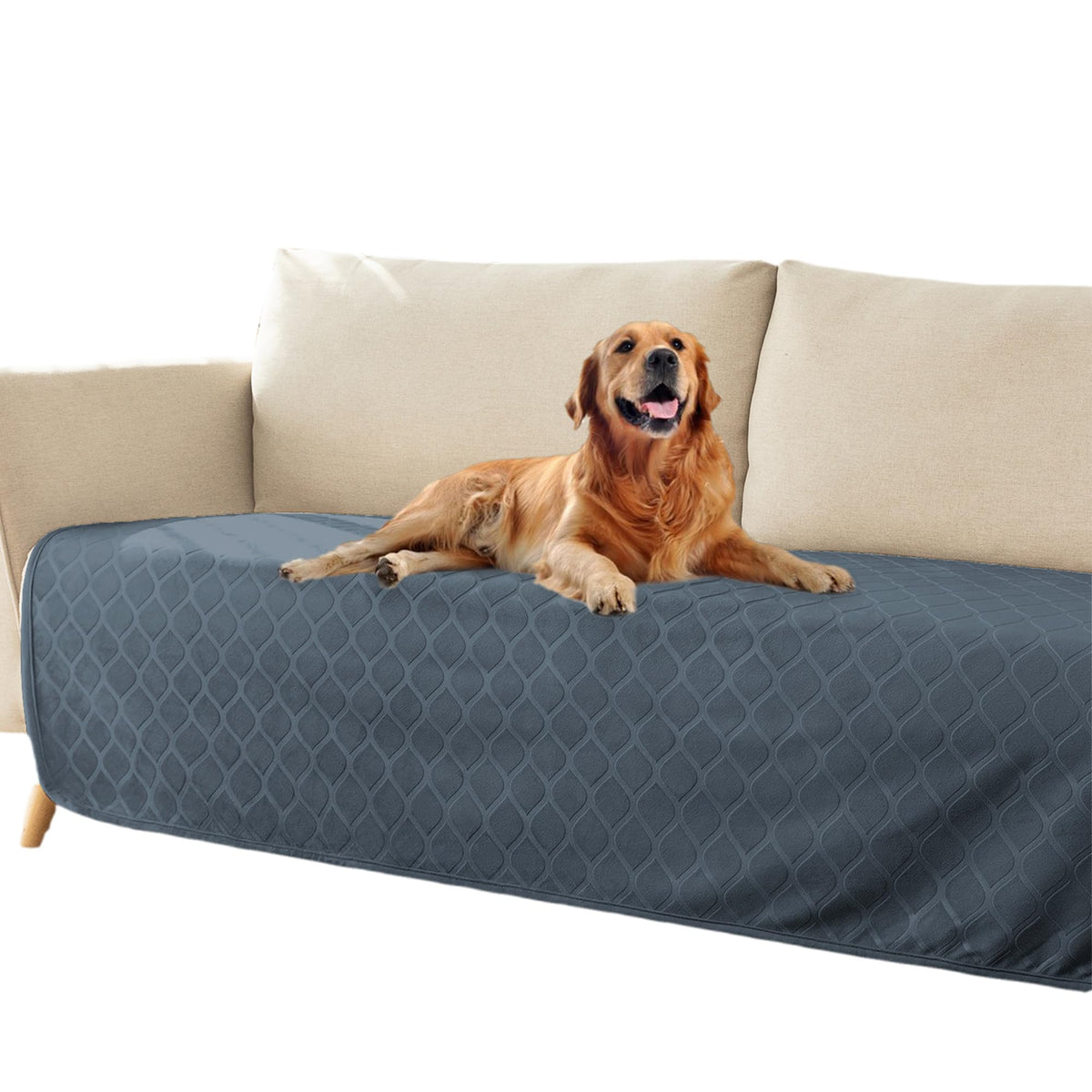 Waterproof Dog Blanket, Soft Reversible Throw for Couch & Bed Protection