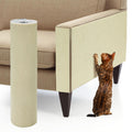 39.3''x14.6'' Trimmable Cat Scratch Furniture Protector - Climbing Self-Adhesive Cat Scratching Pad Mat, Couch Protector from Claws for Scratch Post Cat Tree Shelves Wall, Beige