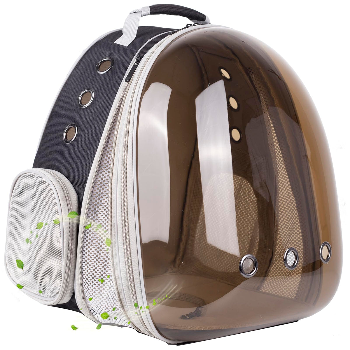 Large Cat Backpack Carrier, 20 Pounds Cat Carry Bookbag, Space Capsule Astronaut Clear Bubble Front Extension to Transport Small Puppy Bunny