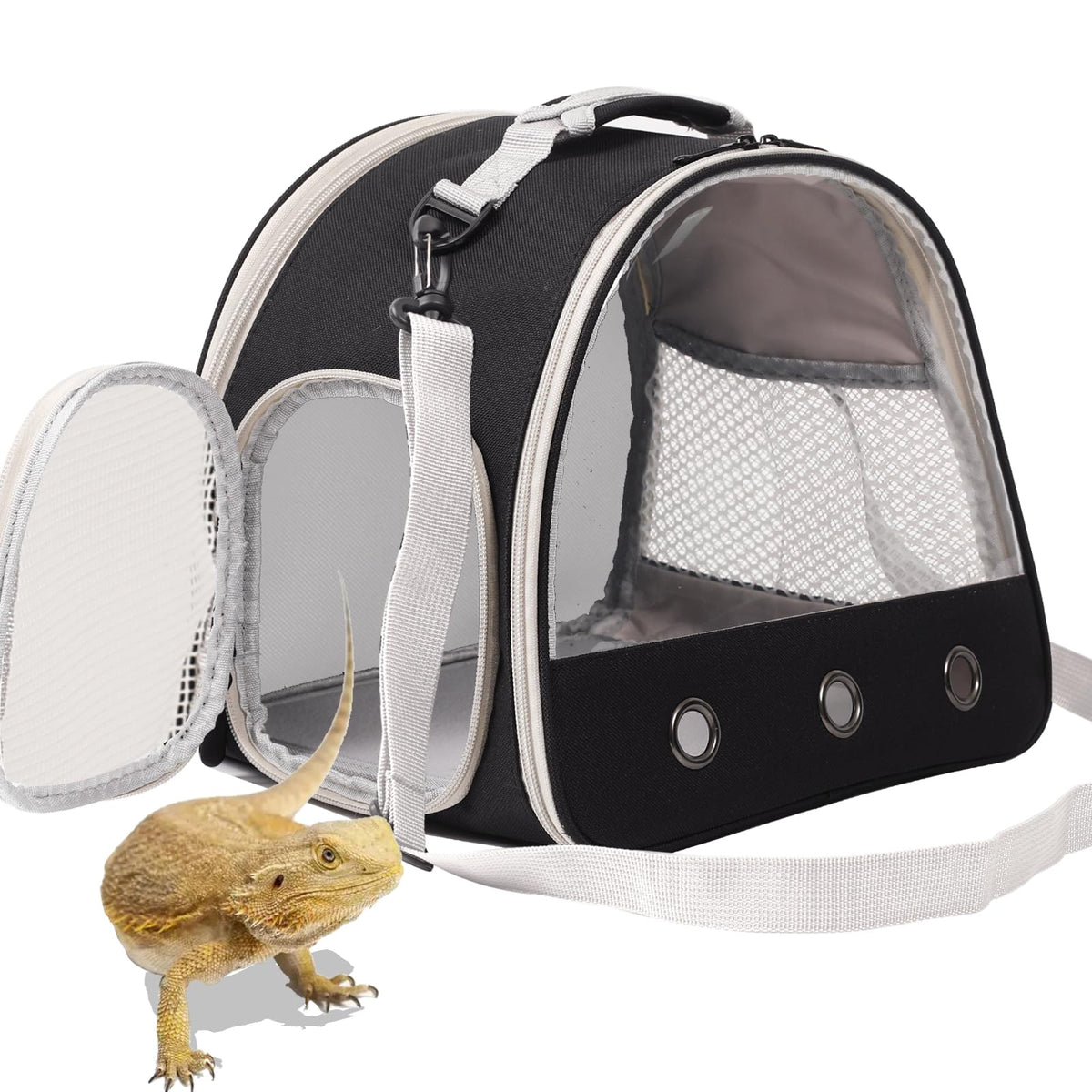 Guinea Pig Carrier,Guinea Pig Carrier for 2,Ventilation Carrier for Bearded Dragon,Reptile Travel Carrier for Lizards Sugar Glider Hedgehog Rat Parrot Birds,Airline Approved Green