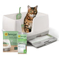 Purina Tidy Cats Breeze Litter Box System Kit with Pellet Cat Litter, XL Litter Box and Litter Box Pads