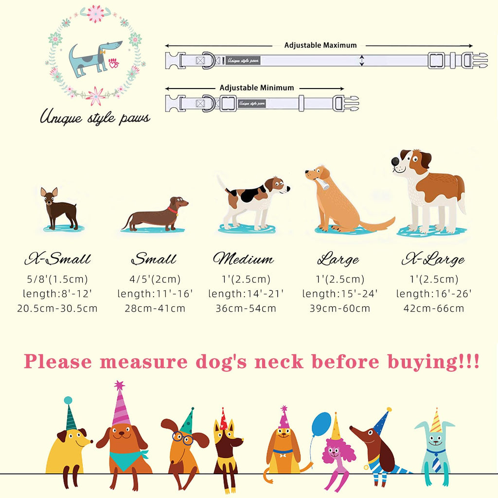 Unique style paws Dog Collar Plastic Buckle with Pendant Puppy Collar for Easter Carrot Rabbit for Small Medium Large Boys Girls Dogs