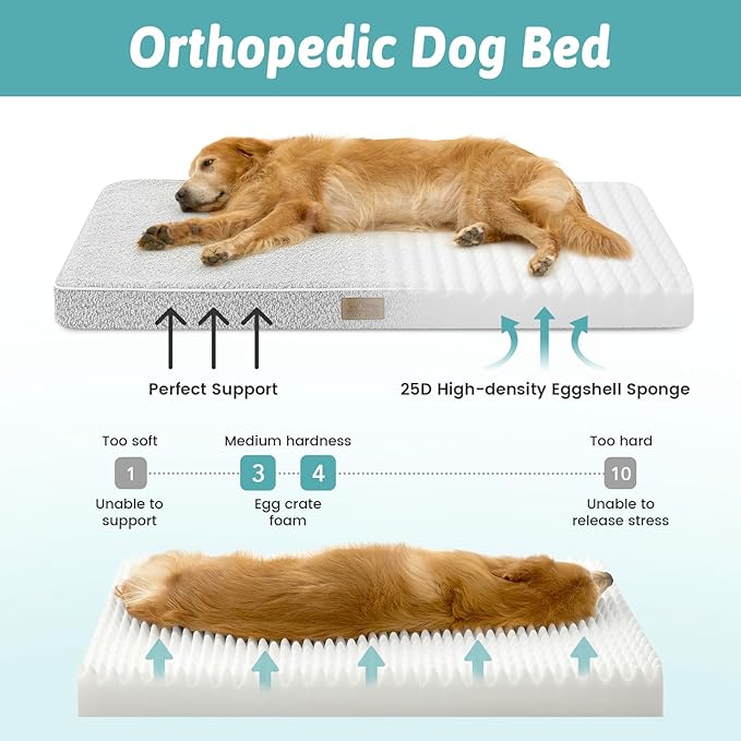 COZY KISS Flat Dog Bed Mat Washable for Extra Large Dogs, XL 44x32 inch