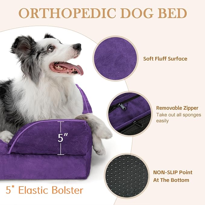 Comfort Expression Waterproof Orthopedic Dog Beds for Extra Large Dog