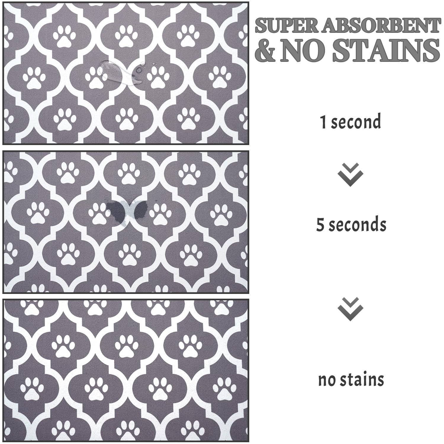 Xspatroias Dog Food Mat 17X30 Inch