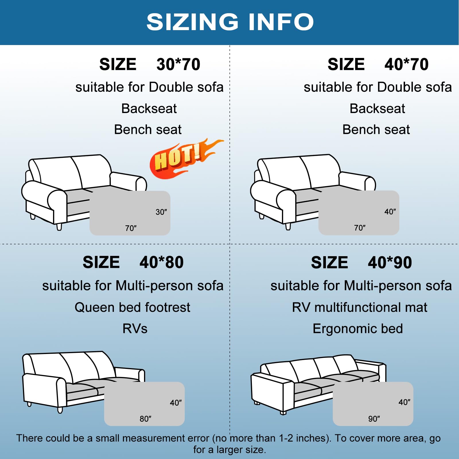 hyha Waterproof Reversible Dog Blanket, Pet Blanket for Sofa Couch