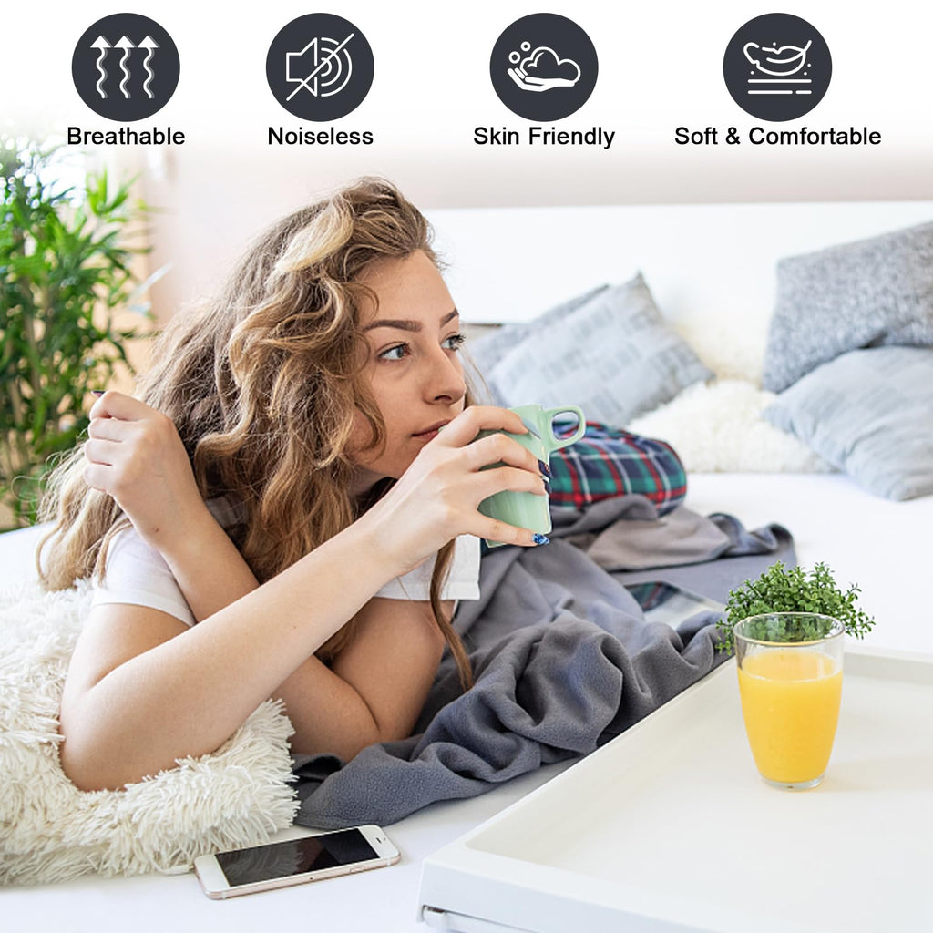 Twin Mattress Protector Waterproof, Fitted Sheet Style Breathable Mattress Cover with Deep Pocket Fits Up to 18'', Noiseless Bed Cover for Kids Adults Pets, Machine Washable (Gray-Carrot, Twin)