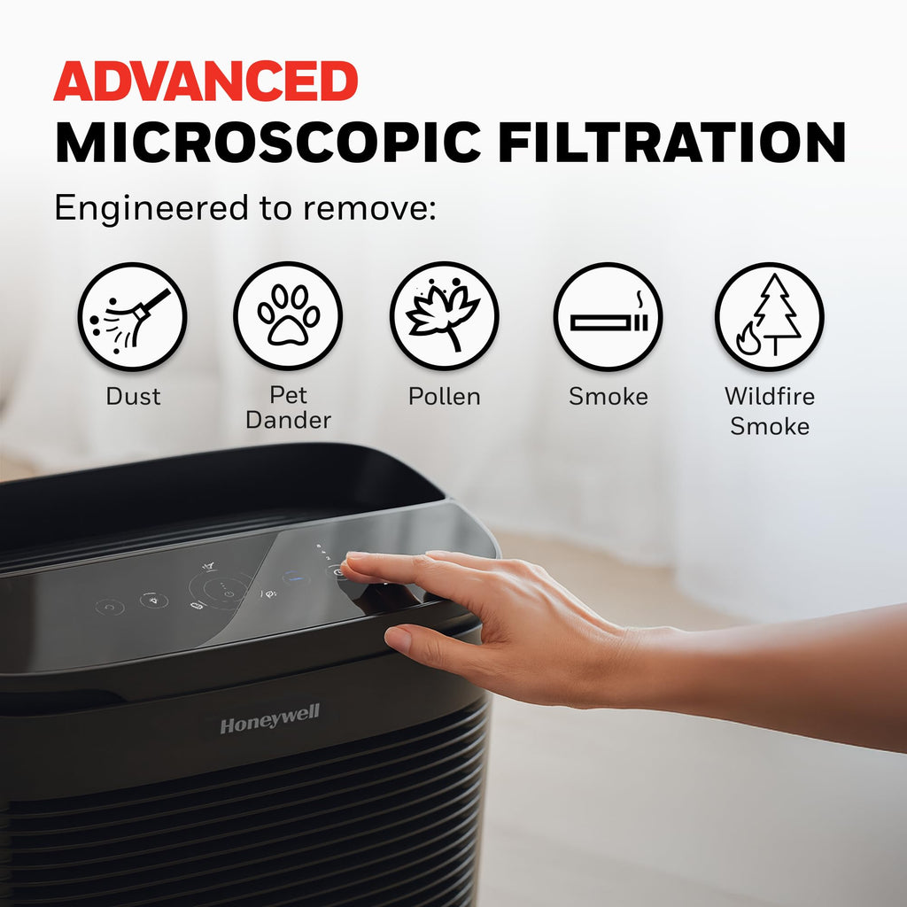 Honeywell PowerPlus HEPA Air Purifier for Home, 968 Ft² Rooms, HPA3100