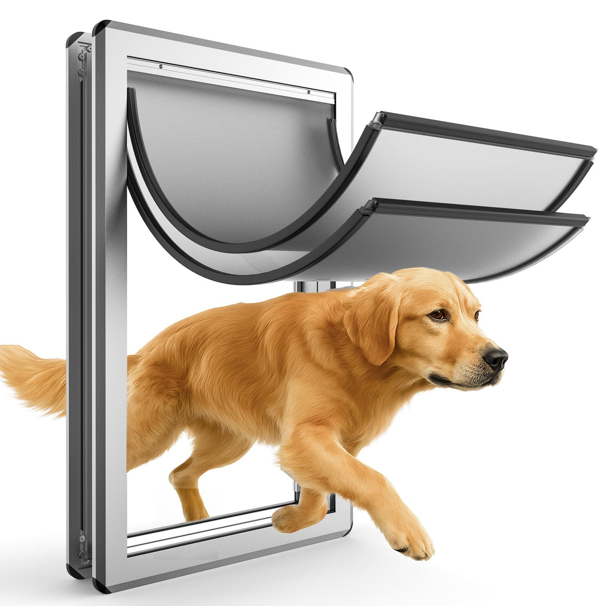 Full Seal-Flaps XL Dog Door for Interior/Exterior Doors
