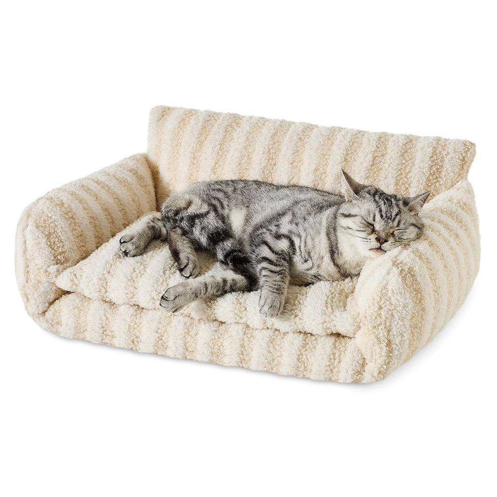 Hollypet Cat Bed Small Dog Orthopedic Couch Beds for Pets up to 13 lbs