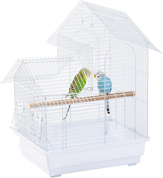 Small Bird Cage, Lightweight Hanging Travel Cage with Removable Tray