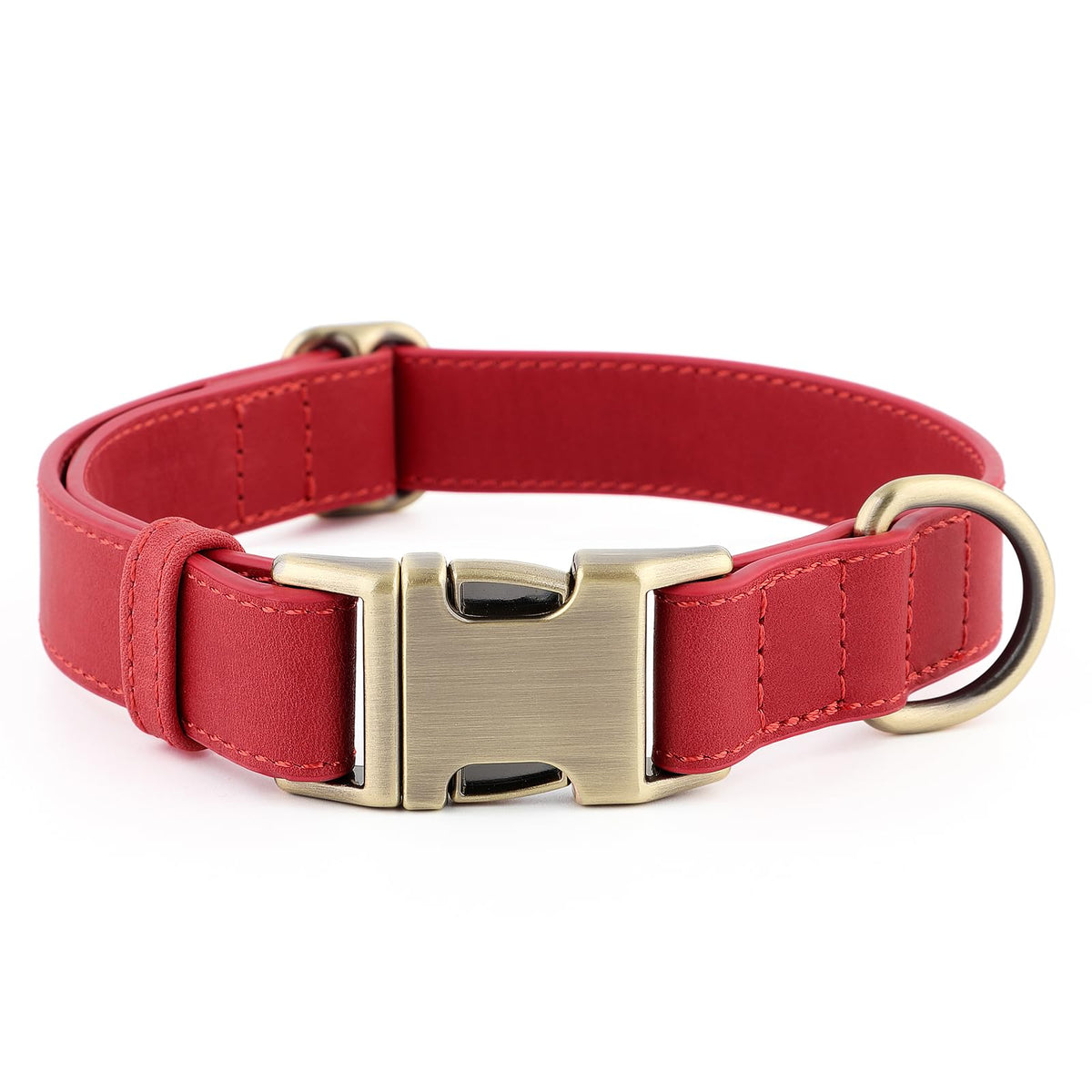 Plutus Pet Genuine Leather Dog Collar, Adjustable and Skin-Friendly