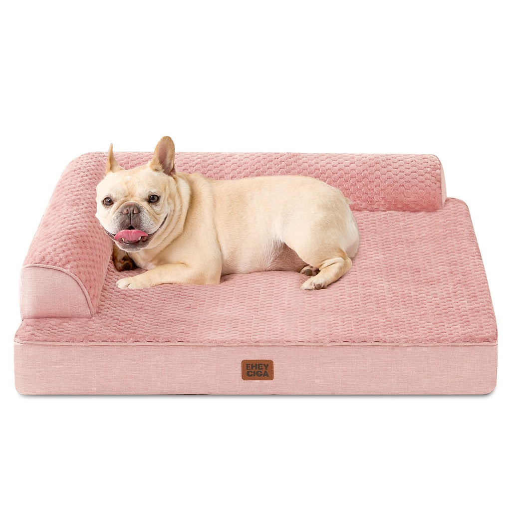 EHEYCIGA Orthopedic Dog Bed Medium Size, Memory Foam Dog Bed, Navy Blue