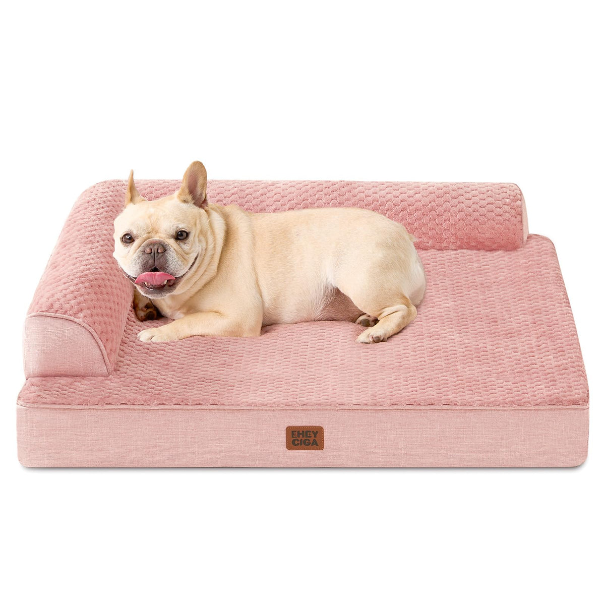 EHEYCIGA Orthopedic Dog Bed Medium Size, Memory Foam Dog Bed, Navy Blue