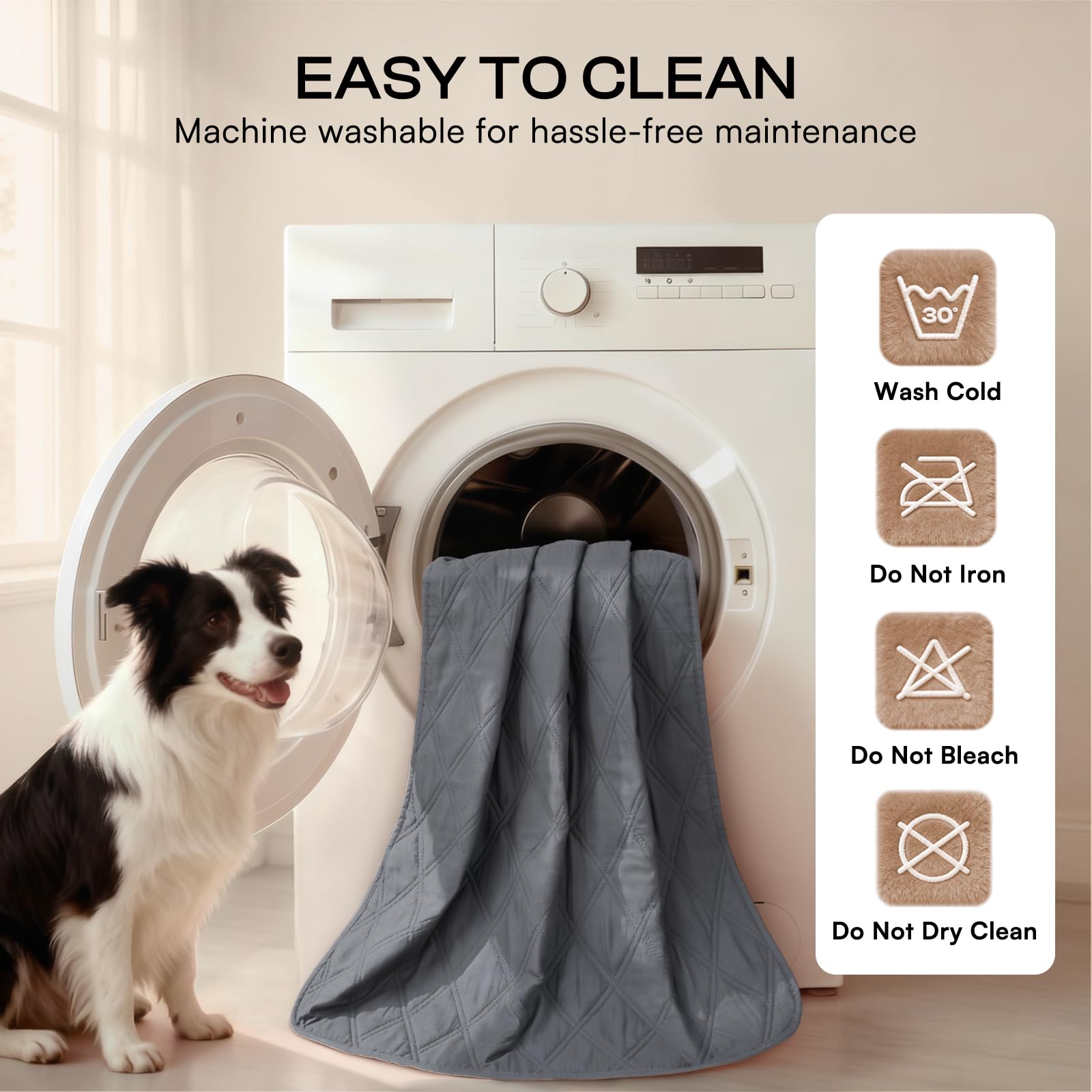 Luciphia Waterproof Couch Cover for Dogs, Non-Slip Pet Sofa Protector