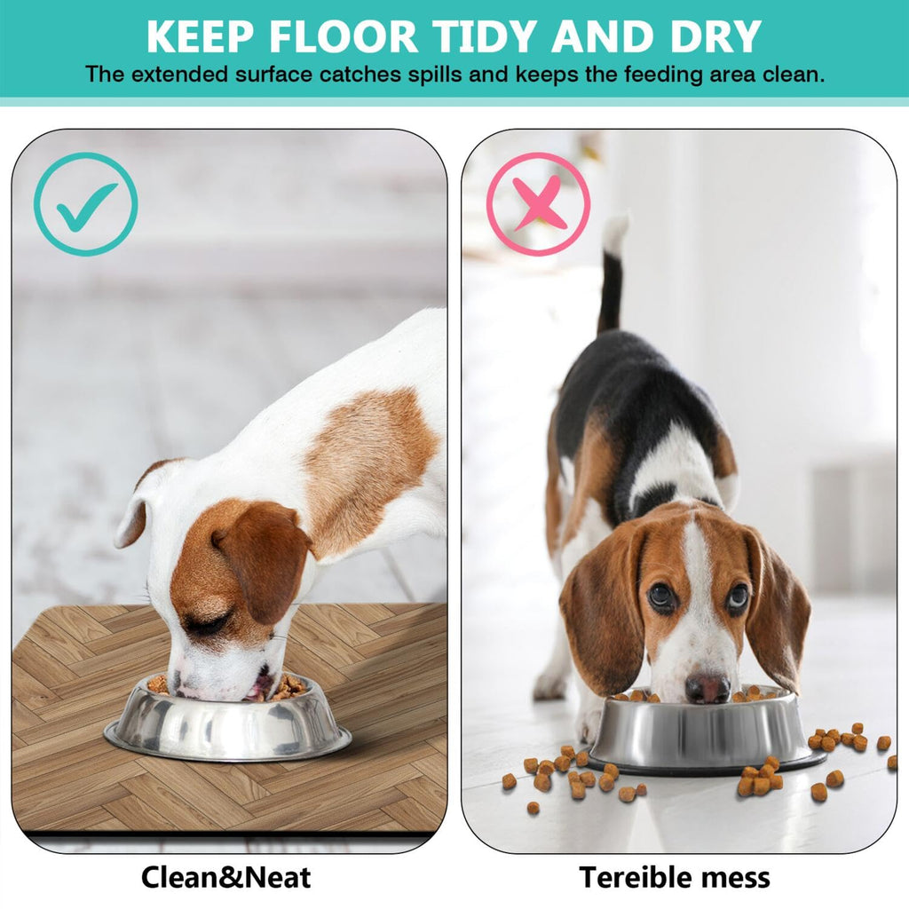 Pet Feeding Mat for Floors Waterproof Dog Mat for Food and Water Absorbent Quick Dry Non Slip mat for Cat Bowls