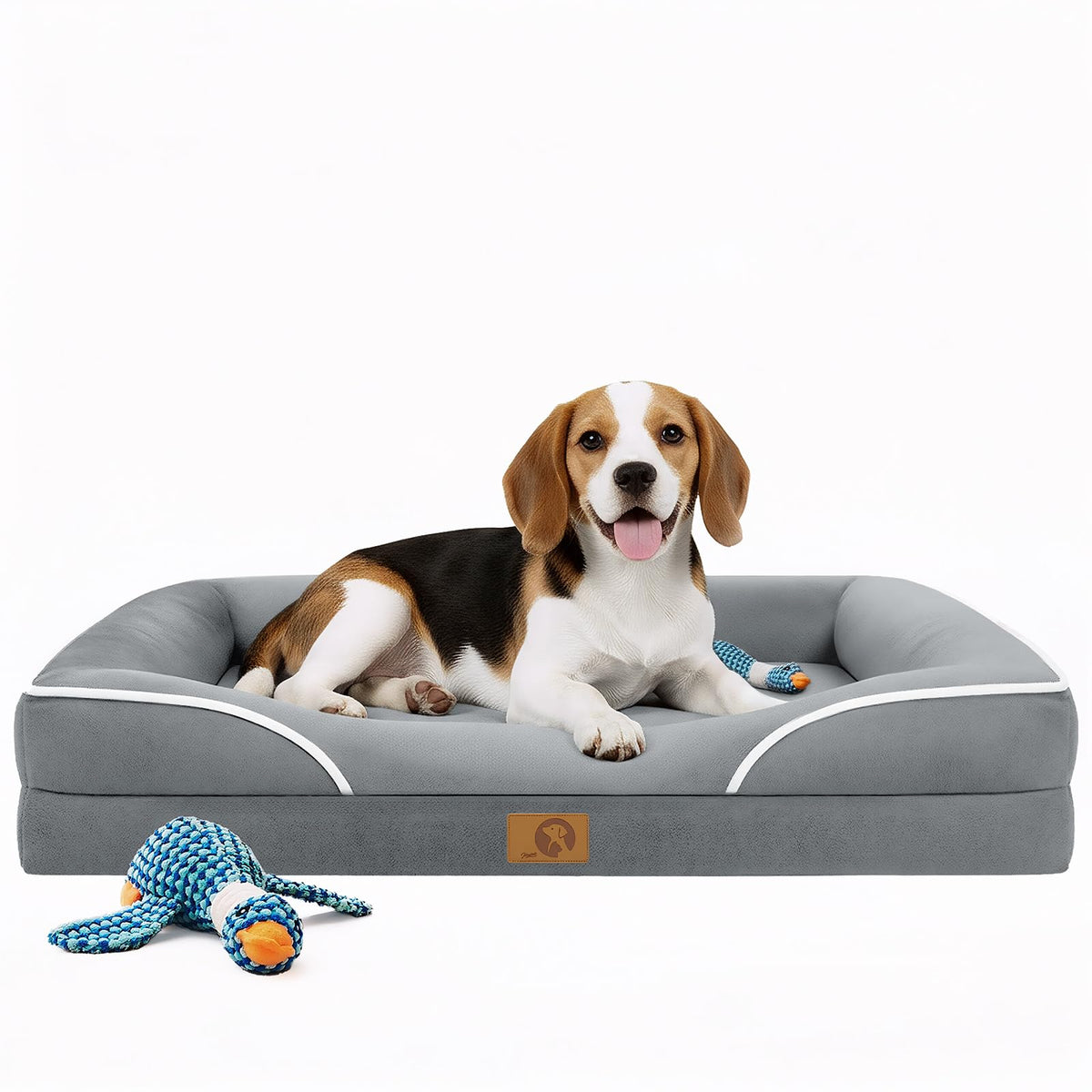 Homemate Dog Bed Extra Large Size Dog: 48"x35" Orthopedic Pet Bed with Toy