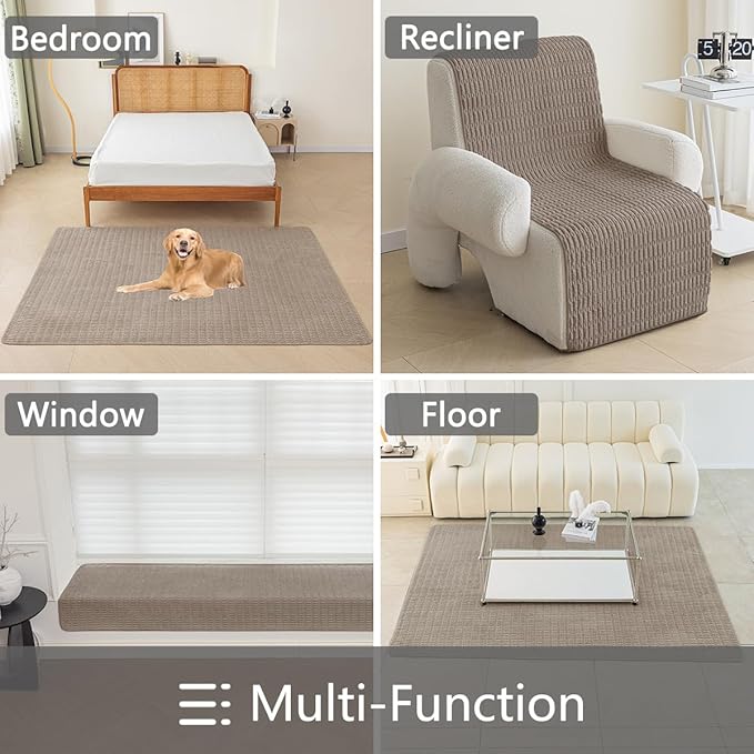 Muamar Dog Bed Cover Sofa Protector,Anti Slip Waterproof Sofa Covers for Living Room Couch Covers,Sofa Mat,Seat Cover, Dog Mat,Pet Pad for Furniture 1 Piece (40x60 inch, Brown)