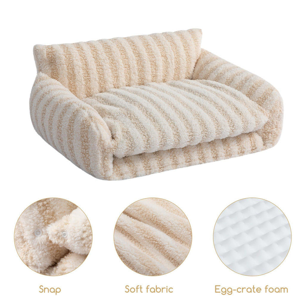 Hollypet Cat Bed Small Dog Orthopedic Couch Beds for Pets up to 13 lbs