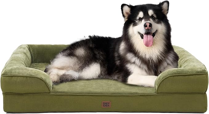EHEYCIGA Orthopedic XXL Dog Bed, Waterproof Washable XL Big Pet Bed 48" — 52.0"l X 41.0"w X 8.0"th