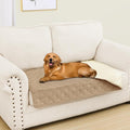 Smiry Waterproof Dog Bed Cover Blanket, Soft Reversible Pet Blanket, Washable Leakproof Cats Dogs Couch Cover for Sofa, Couch, Furniture (30x53 Inch, Camel/Beige)
