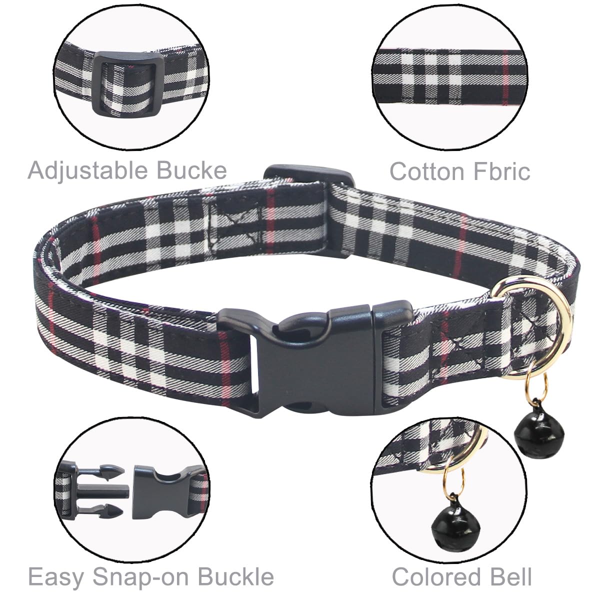 SuperBuddy Dog Collar and Leash,Breathable Adjustable Dog Collar-Safe Buckle-Collars for Small Medium Large Pet
