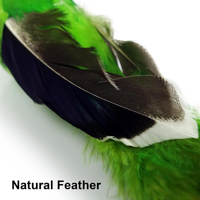TTcat 2 Pack Realistic Bird Cat Toys, Natural Feather Simulated Bird Kitten Interactive Hunting Play Toy, Lightweight Indoor Cat Exercise Toy for Indoor Cats and Kitten.