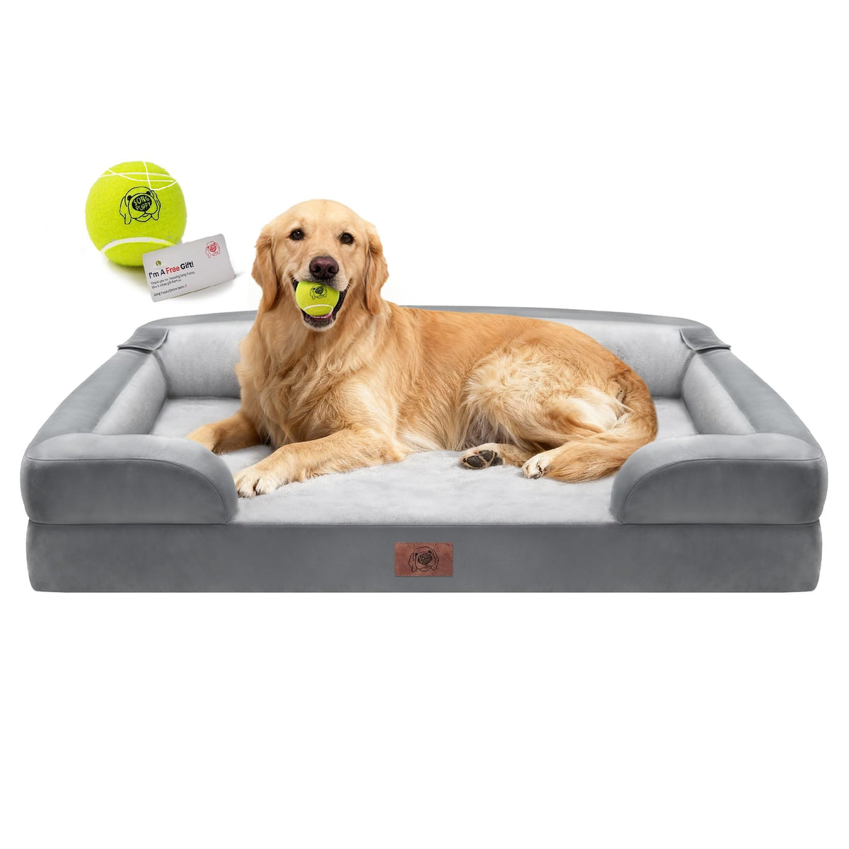 Song Puppy Waterproof Orthopedic Dog Bed for Extra Large Sized Dogs