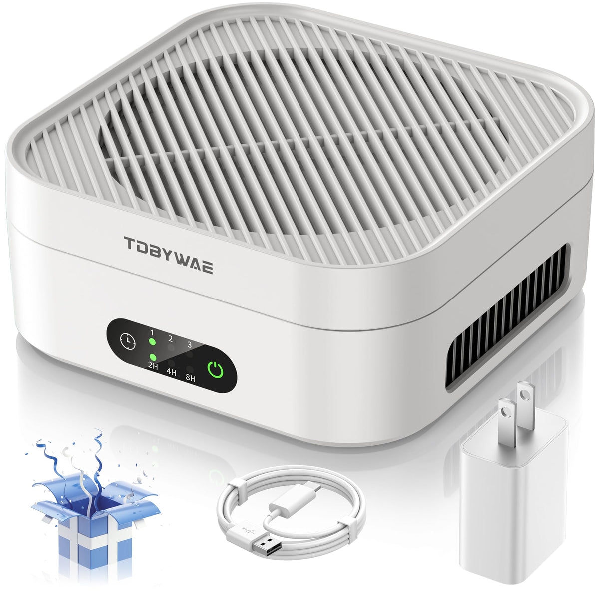 TDBYWAE Air Purifiers for Home Bedroom Up to 600 ft², True HEPA Air Purifier for Pets Dust Dander Pollen Odor Smoke, Portable Car Air Purifier for Travel
