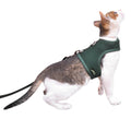 Cat Harness and Leash Set for Walking Escape Proof, Green, Medium