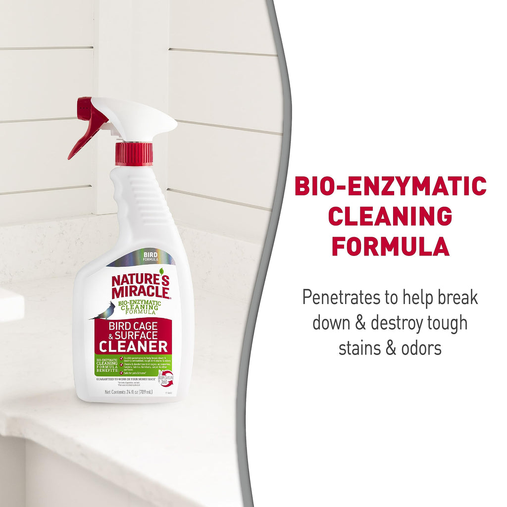 Nature's Miracle Bird Cage & Surface Cleaner, 24 oz