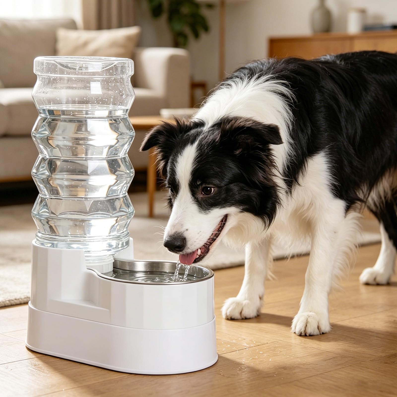 RIZZARI 9L Elevated Dog Water Dispenser: Large Capacity Wide Mouth