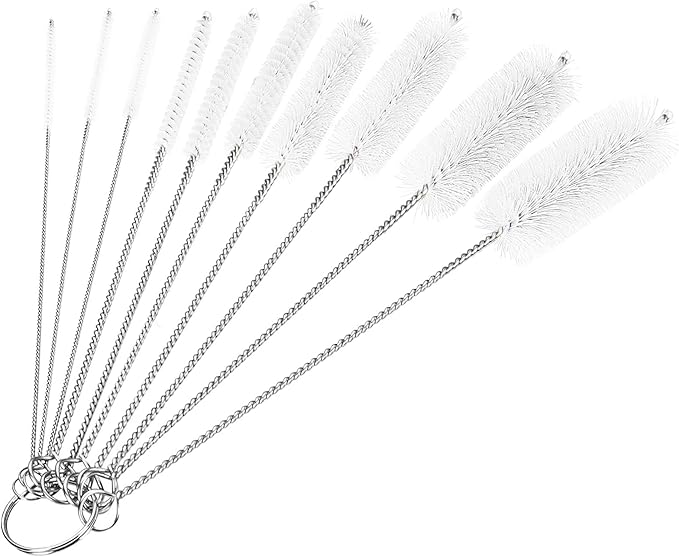 CiaraQ 11-Piece White Tube & Pipe Cleaning Brush Set