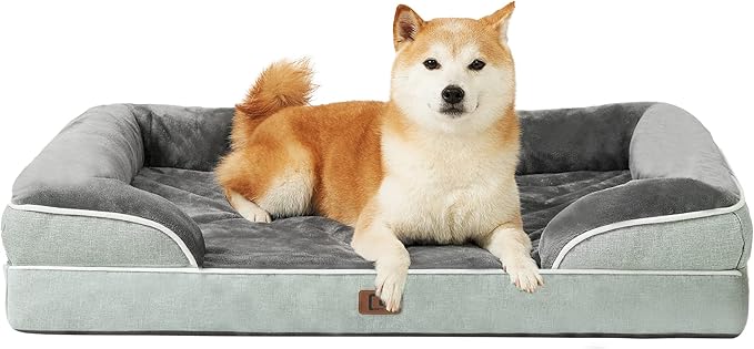 EHEYCIGA Orthopedic XXL Dog Bed, Waterproof Washable XL Big Pet Bed 48" — 36.0"l X 27.0"w X 6.5"th