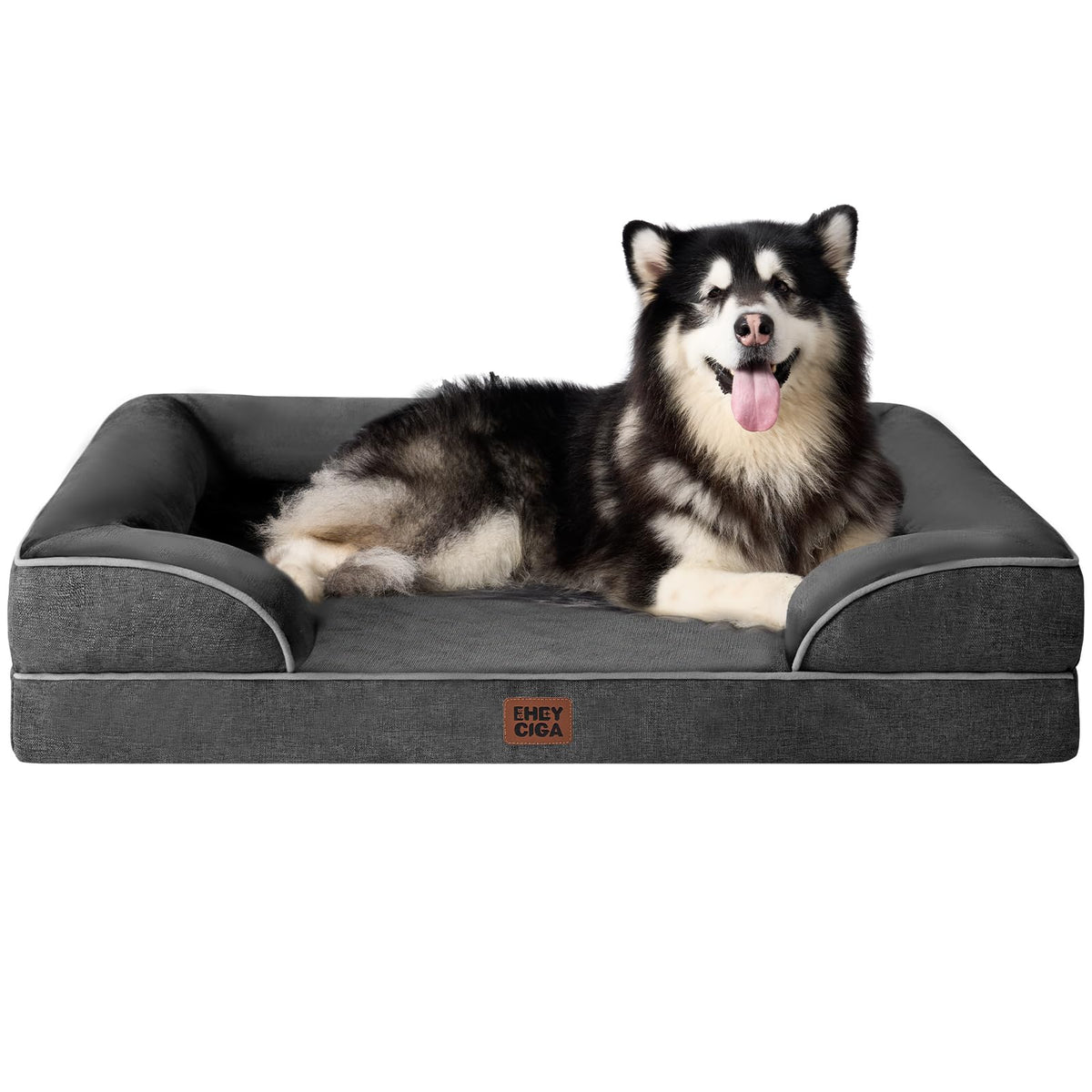 EHEYCIGA Orthopedic XXL Dog Bed, Waterproof Washable XL Big Pet Bed 52"